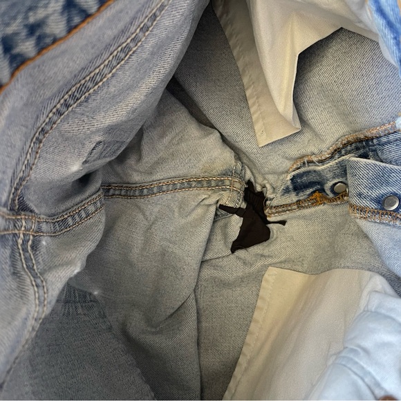 Levis denim button fly straight leg jeans size 30 Women Vintage 90s Made in USA - Picture 10 of 16